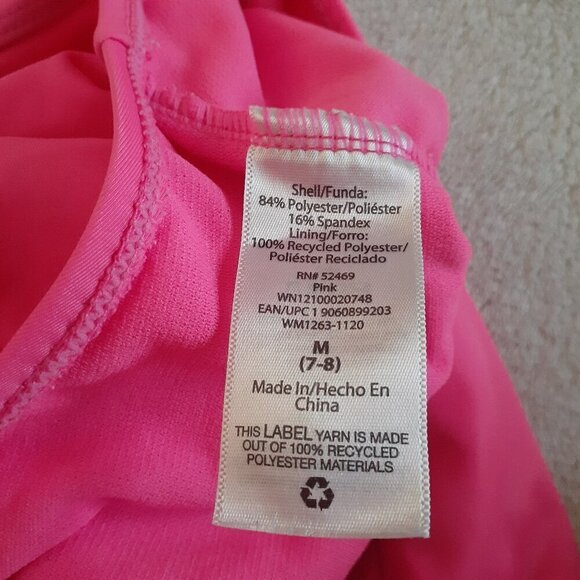 Wonder Nation Girl's Size M (7-8) Pink Always Be A Mermaid One Piece Swim Suit - Picture 5 of 8